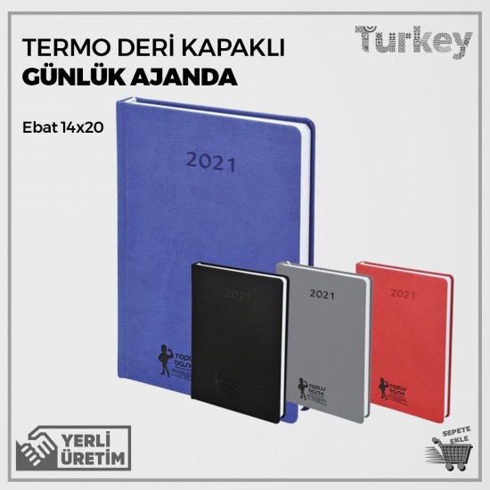 Termoderi Kapaklı Günlük Ajanda